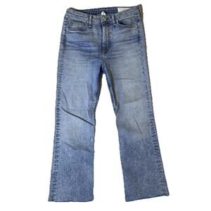 RAG & BONE NINA HIGH RISE ANKLE FLARE DAKOTA WASH JEANS SZ 27
